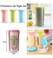 3 Partition Food Grade Pure Plastic Marshal Air Tight Storage Jar 1Pcs